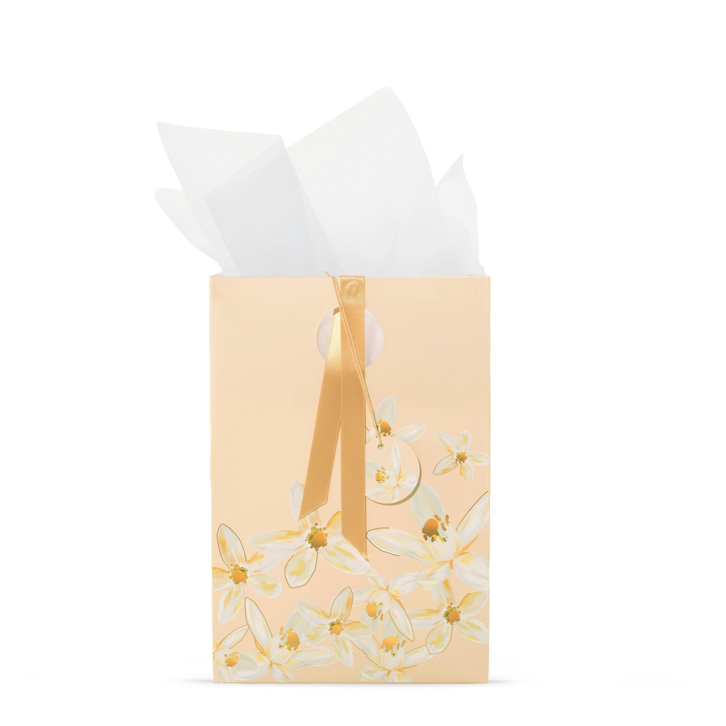 Peach Jasmine Floral Gift Bag (S2TV4)
