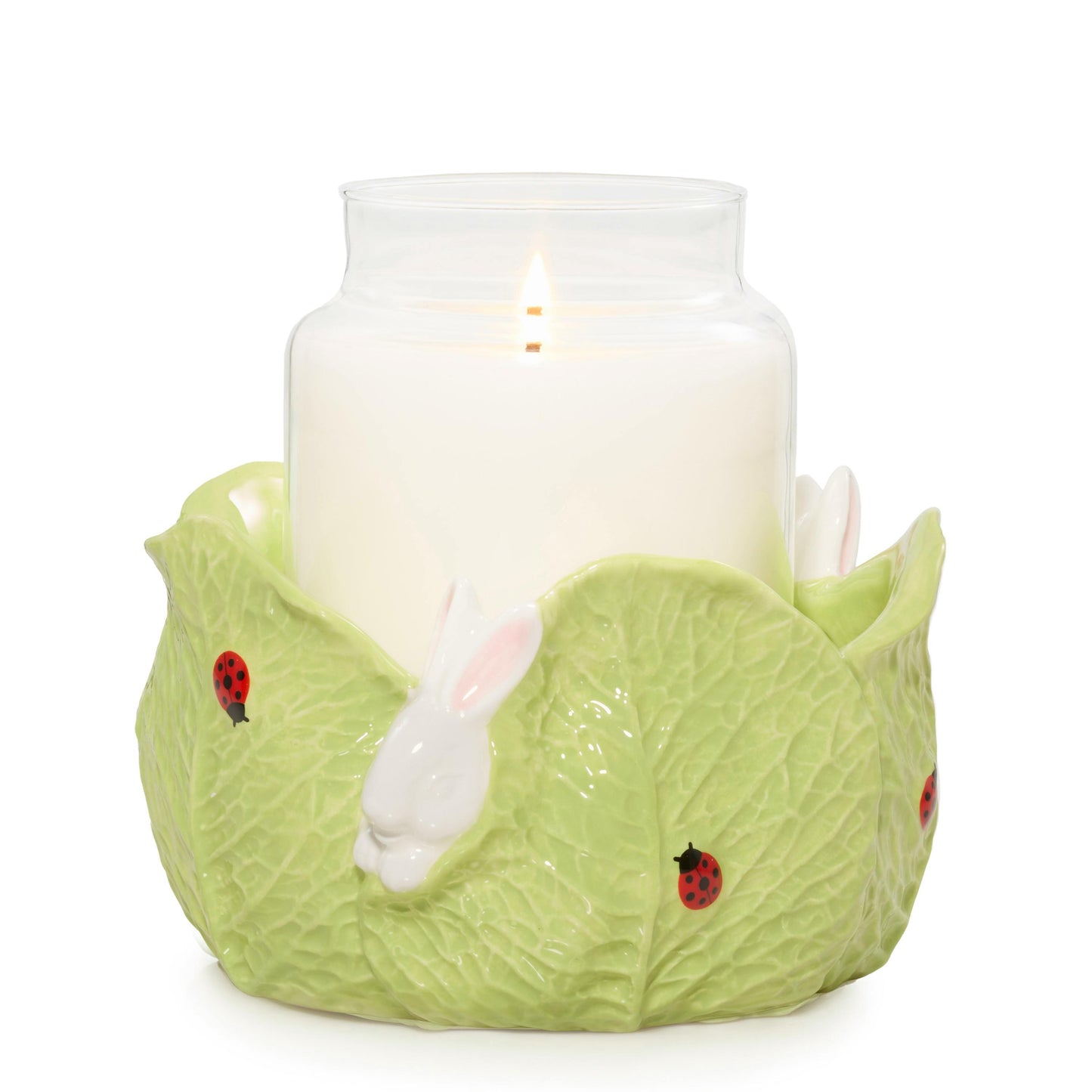 Ceramic Easter Bunny Jar Candle Holder (S2664)