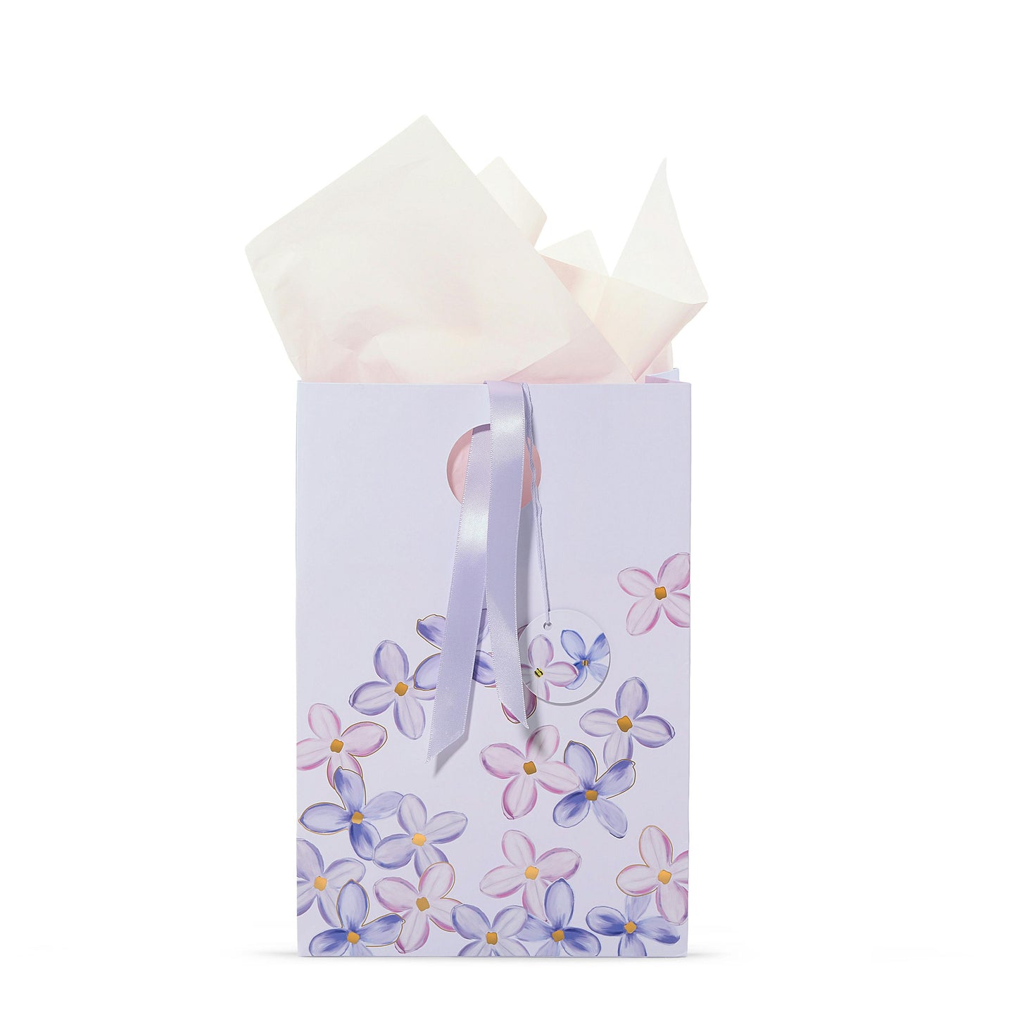 Purple Lilac Floral Gift Bag (S2VBV)